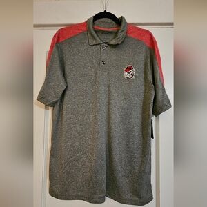NWT Men's Champion Dry Fit GA Bulldog Polo Size Med